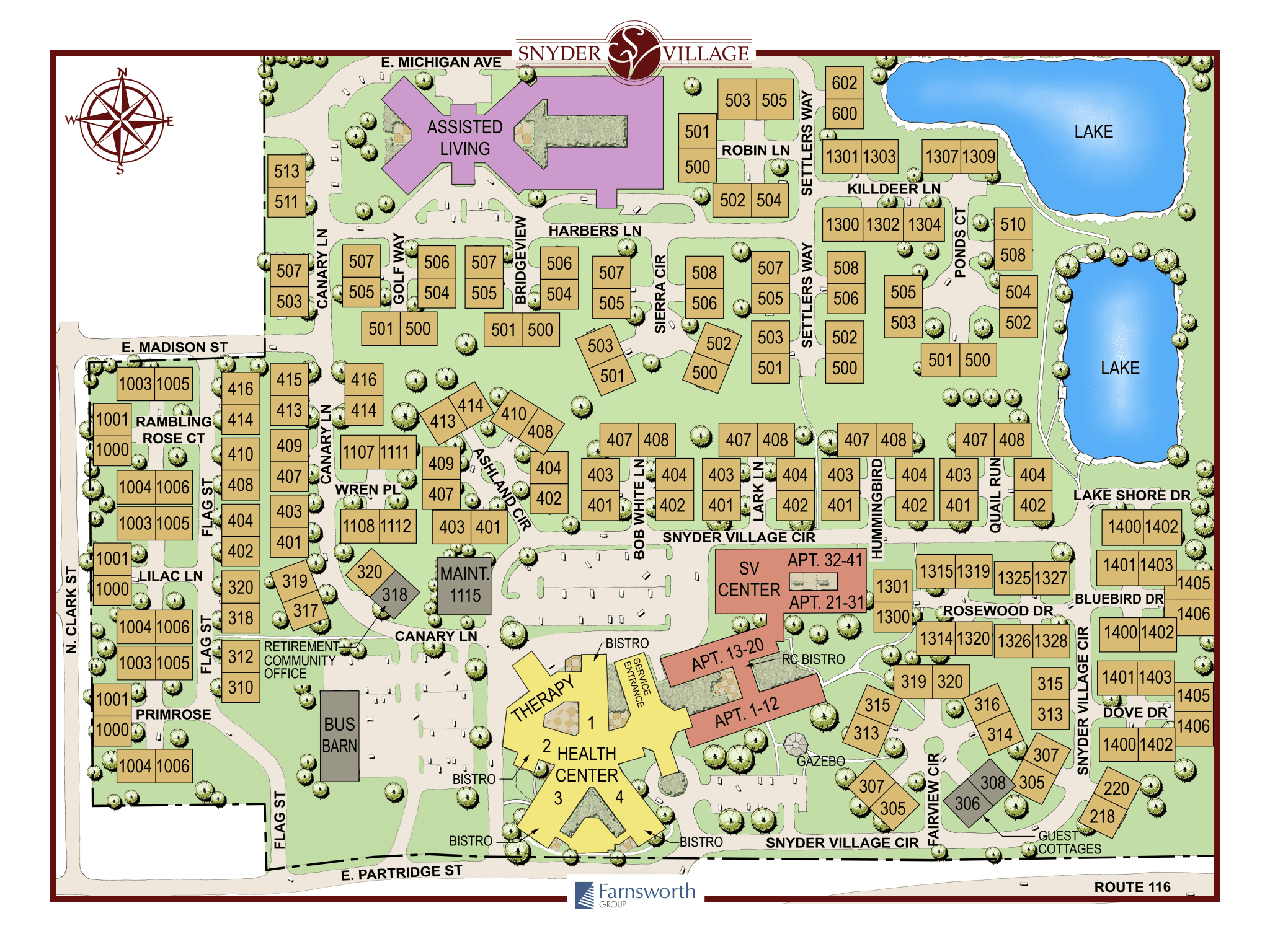 Campus Map Snyder Village